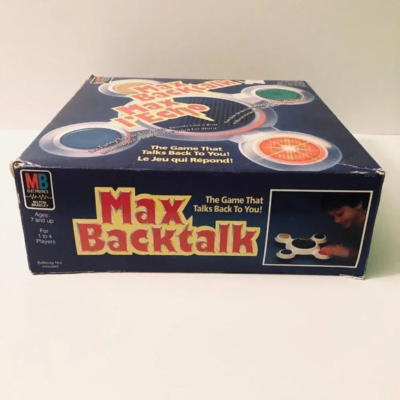 Vintage 1986 Max Backtalk Game Milton  Bradley Electronic Missing Instructions - Picture 10 of 14